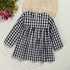 Girls Plaid Winter Dress